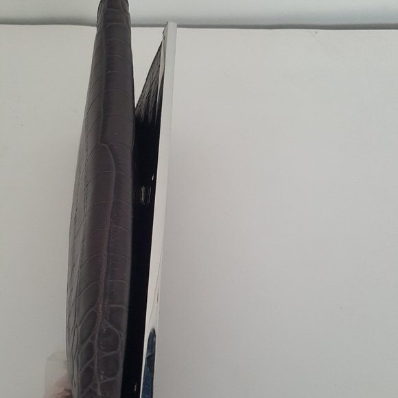 MICHAEL KORS JET SET CHARM LARGE WALLET ON A CHAIN BROWN  Leather Crocodile - Picture 6 of 16